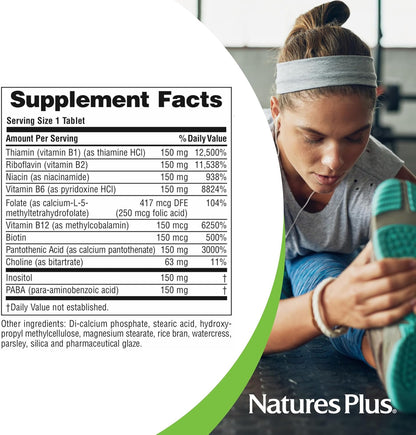 NaturesPlus Mega B-150 Complex – 90 – Formación de glóbulos rojos: B6 y B12 contribuyen a la formación normal de – Image 5