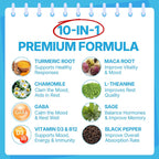 Ashwagandha Gummies, 2000mg Extracto de Raíz Orgánica para Mujeres y Hombres - 60 Gominolas