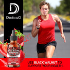 DEDICAD 11in1 Gotas Líquidas de Nogal Negro, Ajenjo y Clavo - 60 ml (2 fl oz) - 60 Días - Sabor Fresa