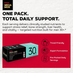 GNC Men's 30+ Vitapak Program - 5 en 1 Multivitamínico y Minerales, 30 Sobres