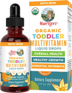 MaryRuth's Organics Multivitamínico con Hierro para Niños de 1 a 3 años, Gotas Líquidas Orgánicas, 59 ml