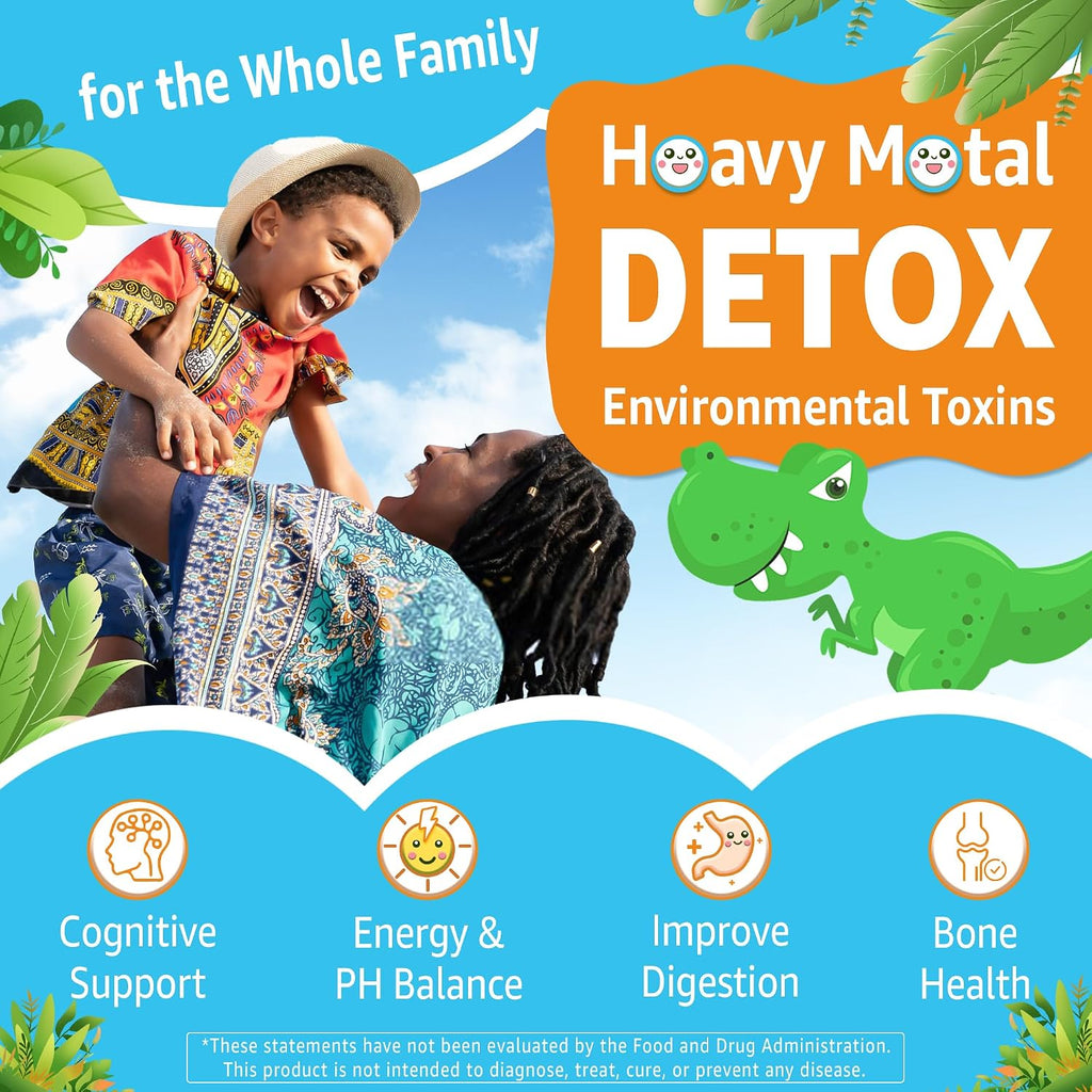 Gominolas de Zeolita para Niños y Adultos - Detox Suave, Sin Azúcar, Vegano, 60 uds.