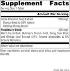 Planetary Herbals Castaño de Indias Venas Fuertes, 705 mg - 42 Comprimidos