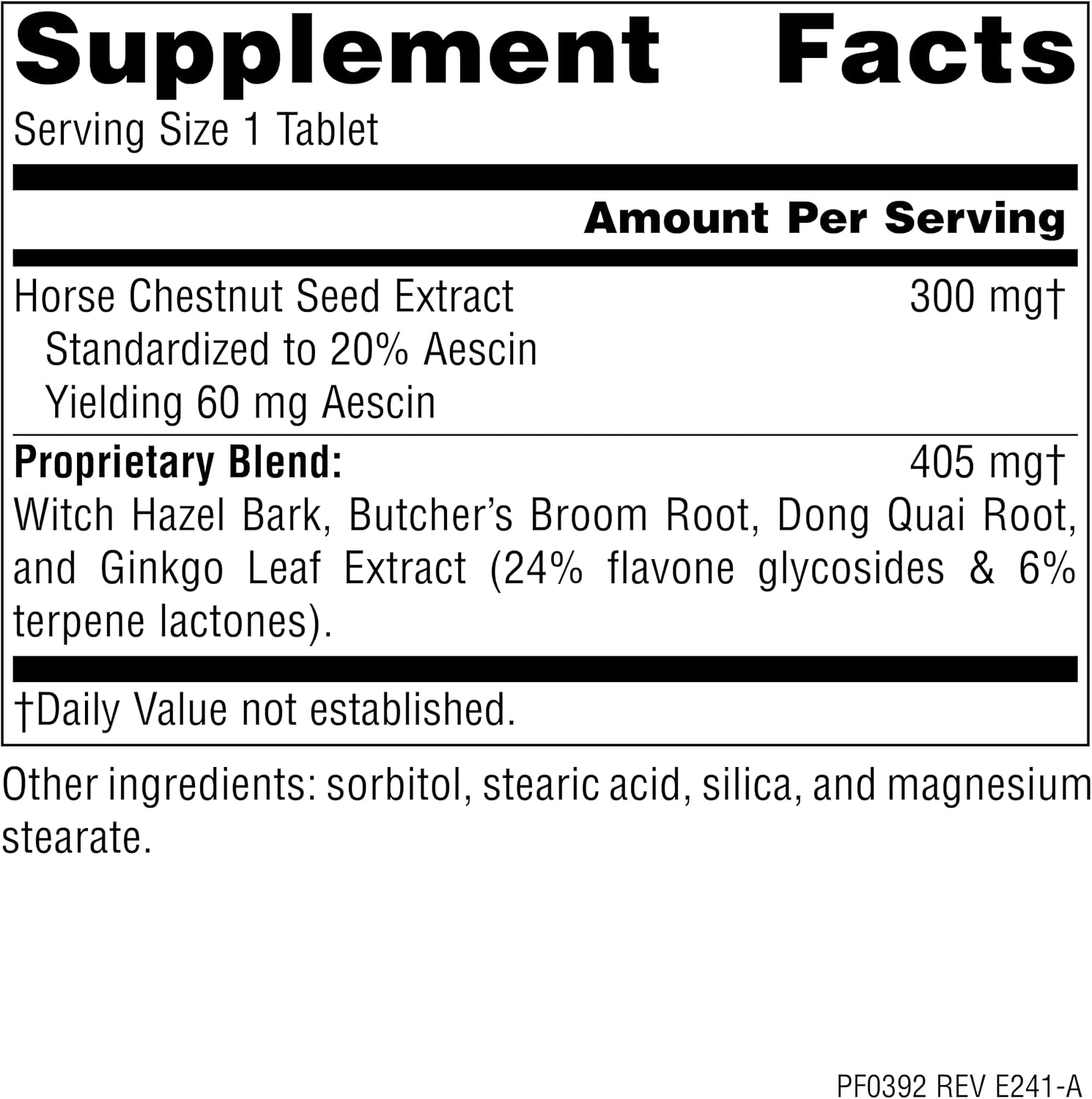 Planetary Herbals Castaño de Indias Venas Fuertes, 705 mg - 42 Comprimidos
