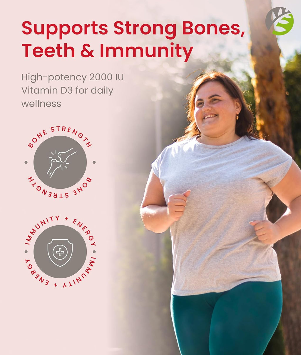 BariSlim Gomitas de Vitamina D3 - 2000 UI - 90 Gomitas para Salud Ósea e Inmunitaria