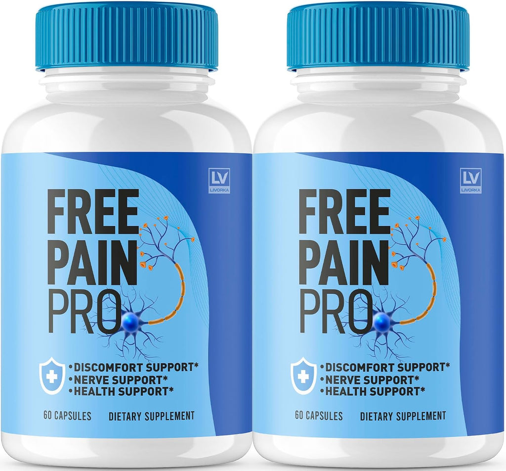 Free Pain Pro Cápsulas (2 Envases, 120 Cápsulas) – Suplemento Natural para el Bienestar General