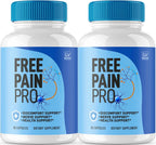 Free Pain Pro Cápsulas (2 Envases, 120 Cápsulas) – Suplemento Natural para el Bienestar General