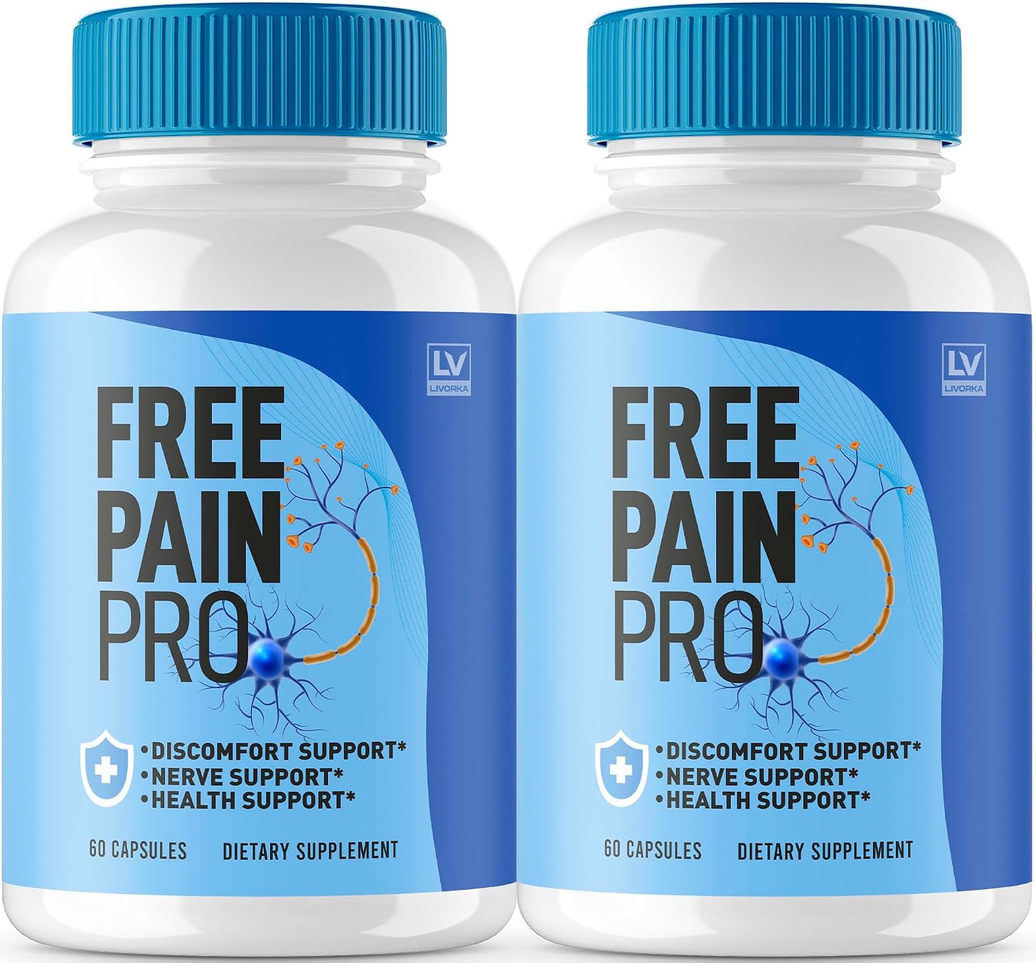 Free Pain Pro Cápsulas (2 Envases, 120 Cápsulas) – Suplemento Natural para el Bienestar General
