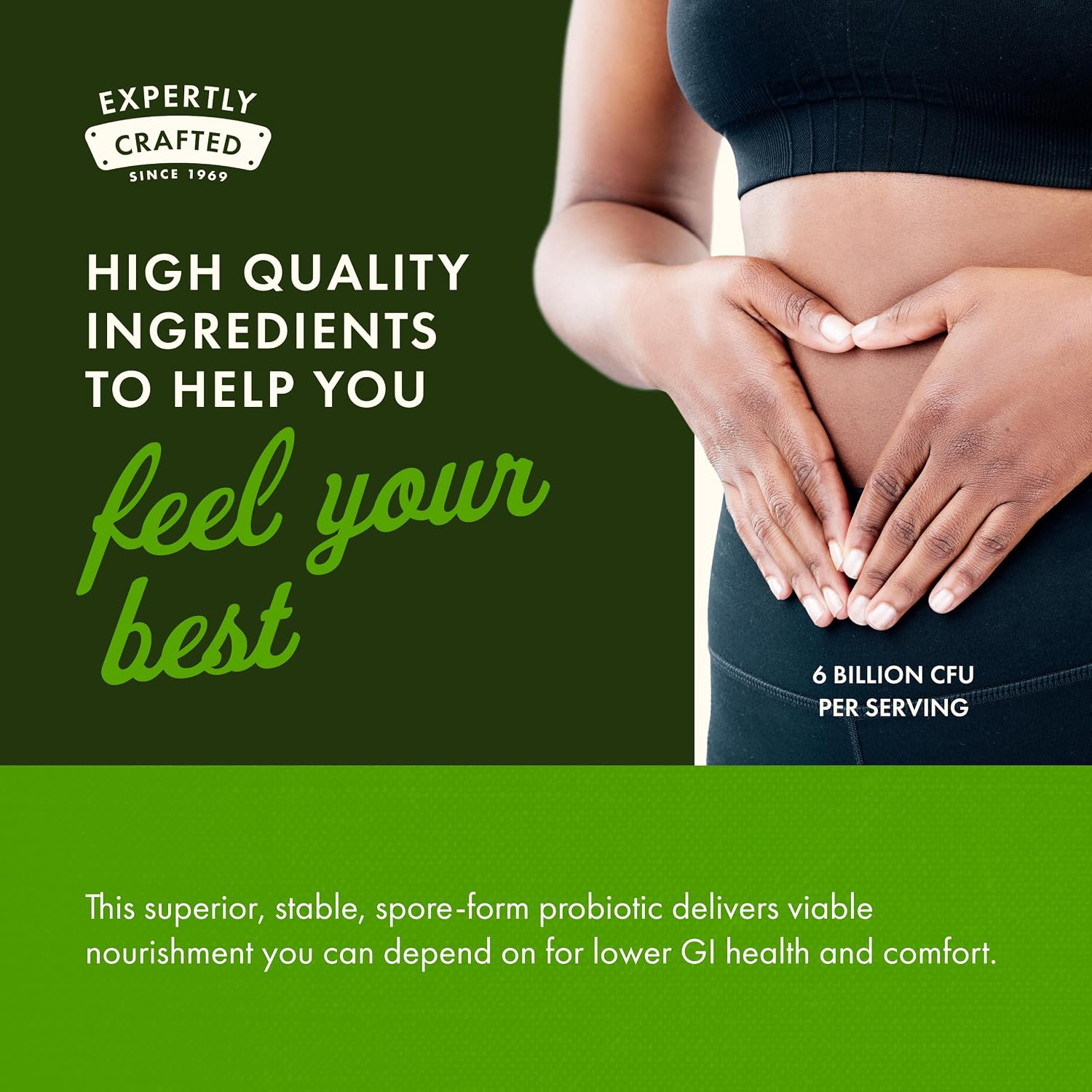 Swanson Bacillus Coagulans Spore-Form Probiotic - 6 Billones UFC - 60 Cápsulas Veganas