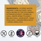 root + spring Jade Windscreen - Tintura de Yu Ping Feng Tang - 1 oz (Pack de 4)