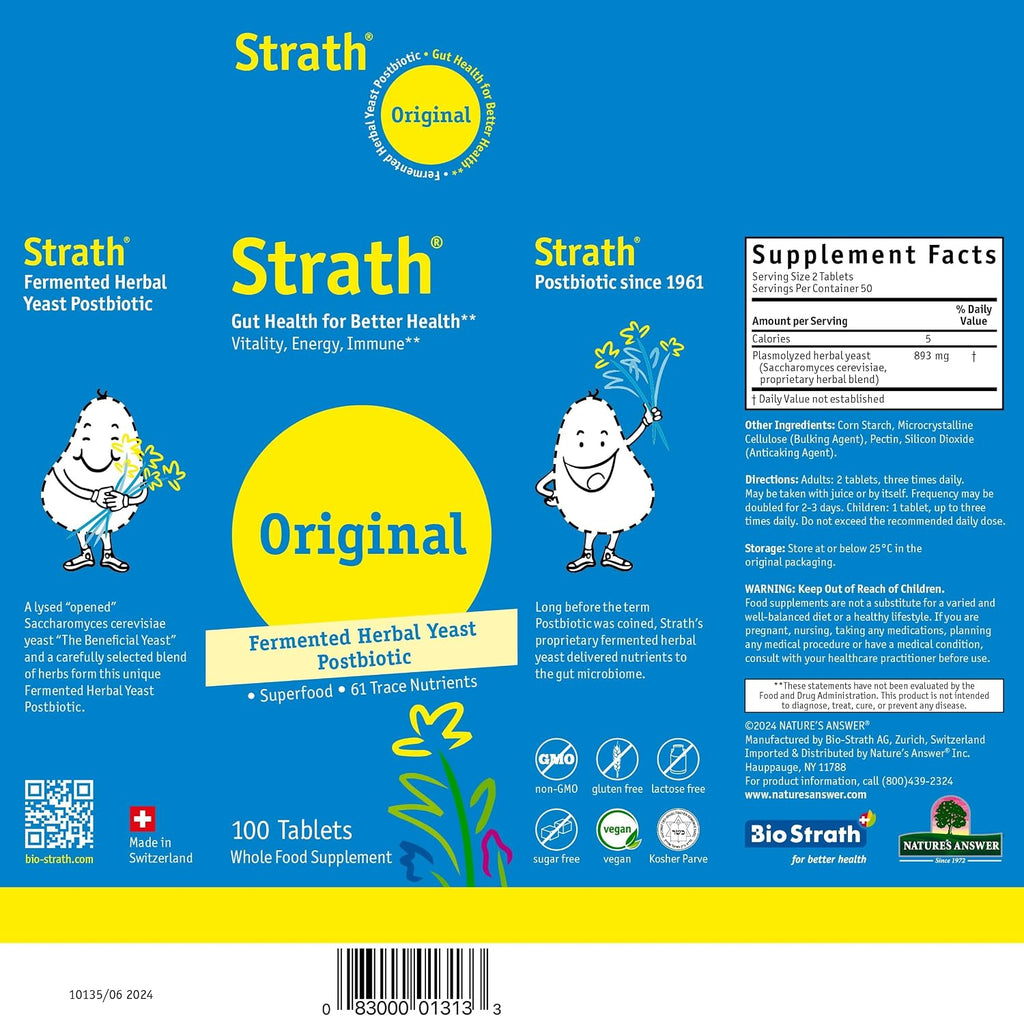 Bio-Strath Tabletas - 100 Comprimidos