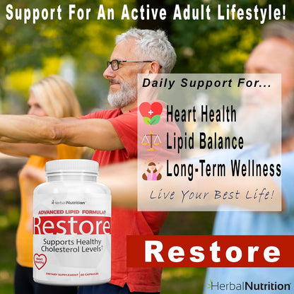 Herbal Nutrition Restore – Apoyo Salud – Levadura roja de arroz (Monascus purpureus): Contiene monacolina K, una – Image 5