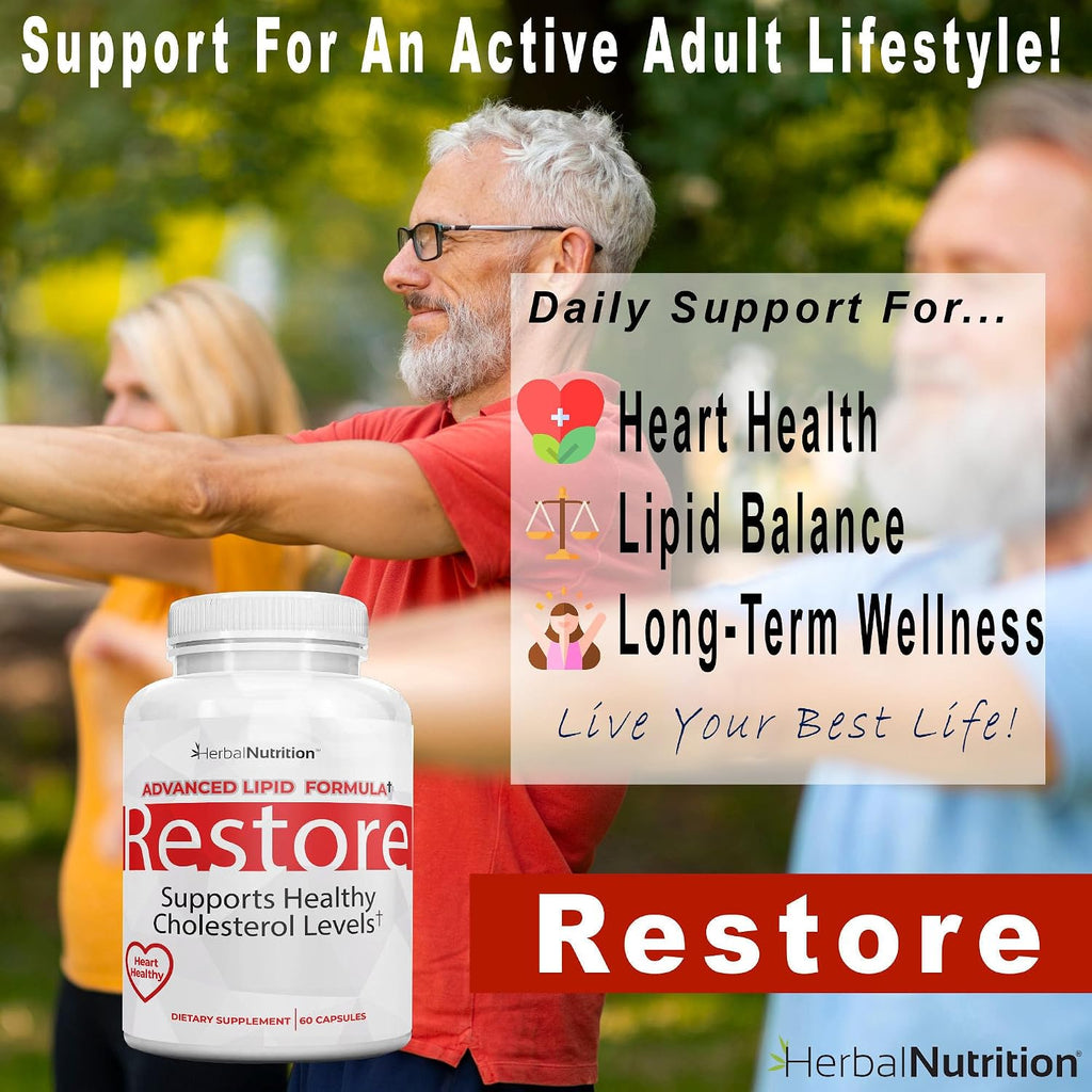 Restore Heart Health & Cholesterol Support, 180 Cápsulas