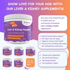 PawPuk Paws Suplemento Hepático y Renal para Perros con SAM-e, Silimarina, NMN y CoQ10