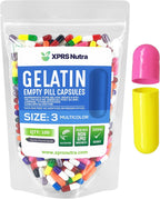 XPRS Nutra Cápsulas Vacías Tamaño 3 - 100 uds de Gelatina Bovina