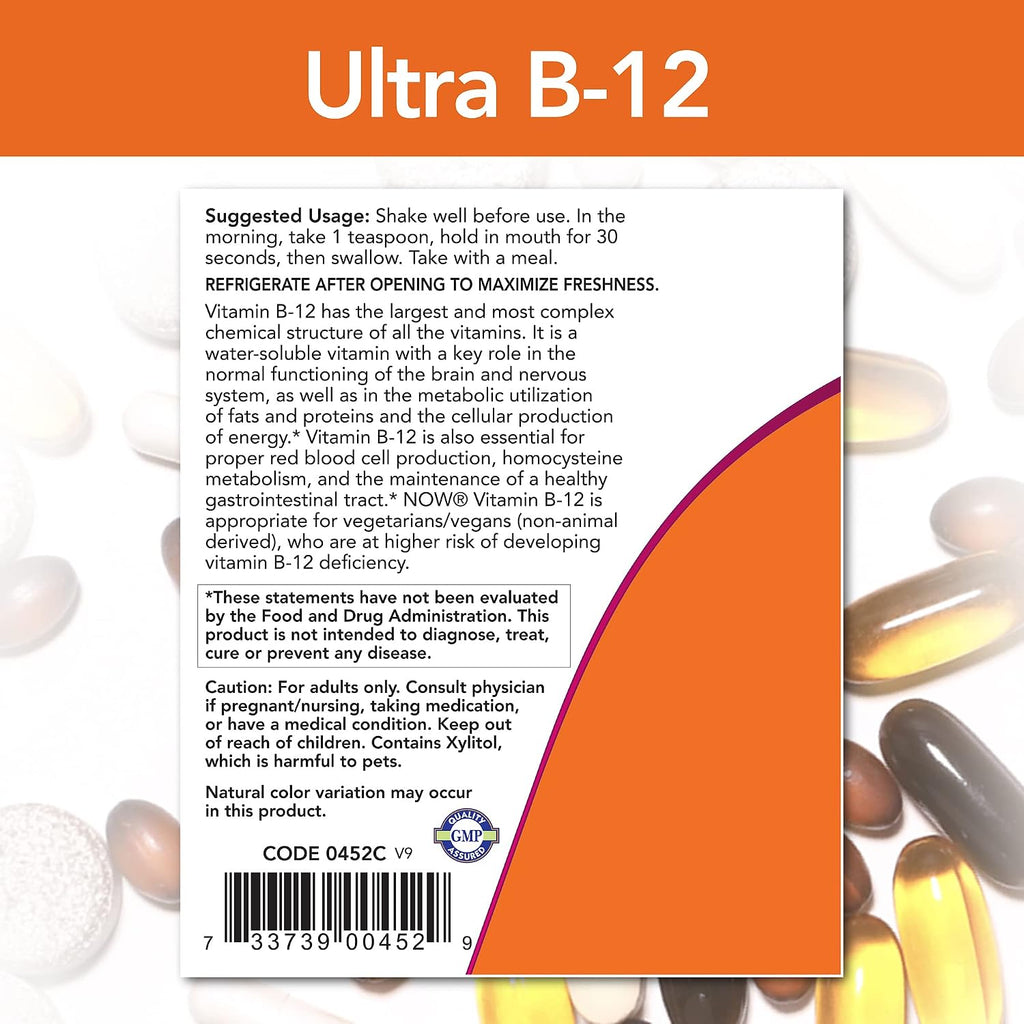 Now Foods Ultra B-12 Líquido, 4 oz (Paquete de 2)