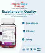 Pharmvista Gummy para la Salud Visual - Vitaminas A, C, E y Luteína - Sin Gluten, Vegano - 60 Gomitas
