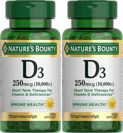 Nature's Bounty, Ultra Strength D3-10,000 – Apoyo nutricional: formulado para ayudar a mantener la salud ósea y el – Image 3