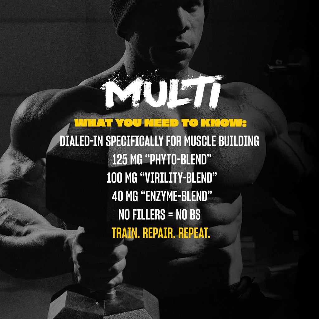 Mutant Multi High-Potency Multivitamin - 75+ Ingredients for Athletes, 60 Tablets