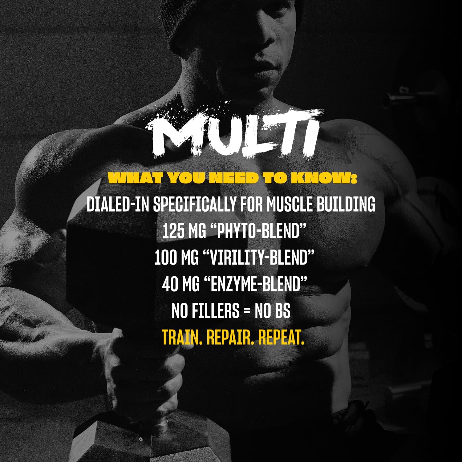 Mutant Multi High-Potency Multivitamin - 75+ Ingredients for Athletes, 60 Tablets