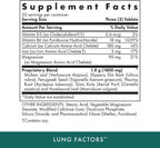 Michael's Health Lung Factors - 60 Comprimidos Vegetarianos - Nutrientes para la Función Pulmonar - con Vitamina D, Calcio y Magnesio - Kosher
