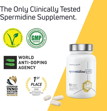 spermidineLIFE Natural Suplemento de Espermidina y Zinc - 60 Cápsulas Veganas – Image 8