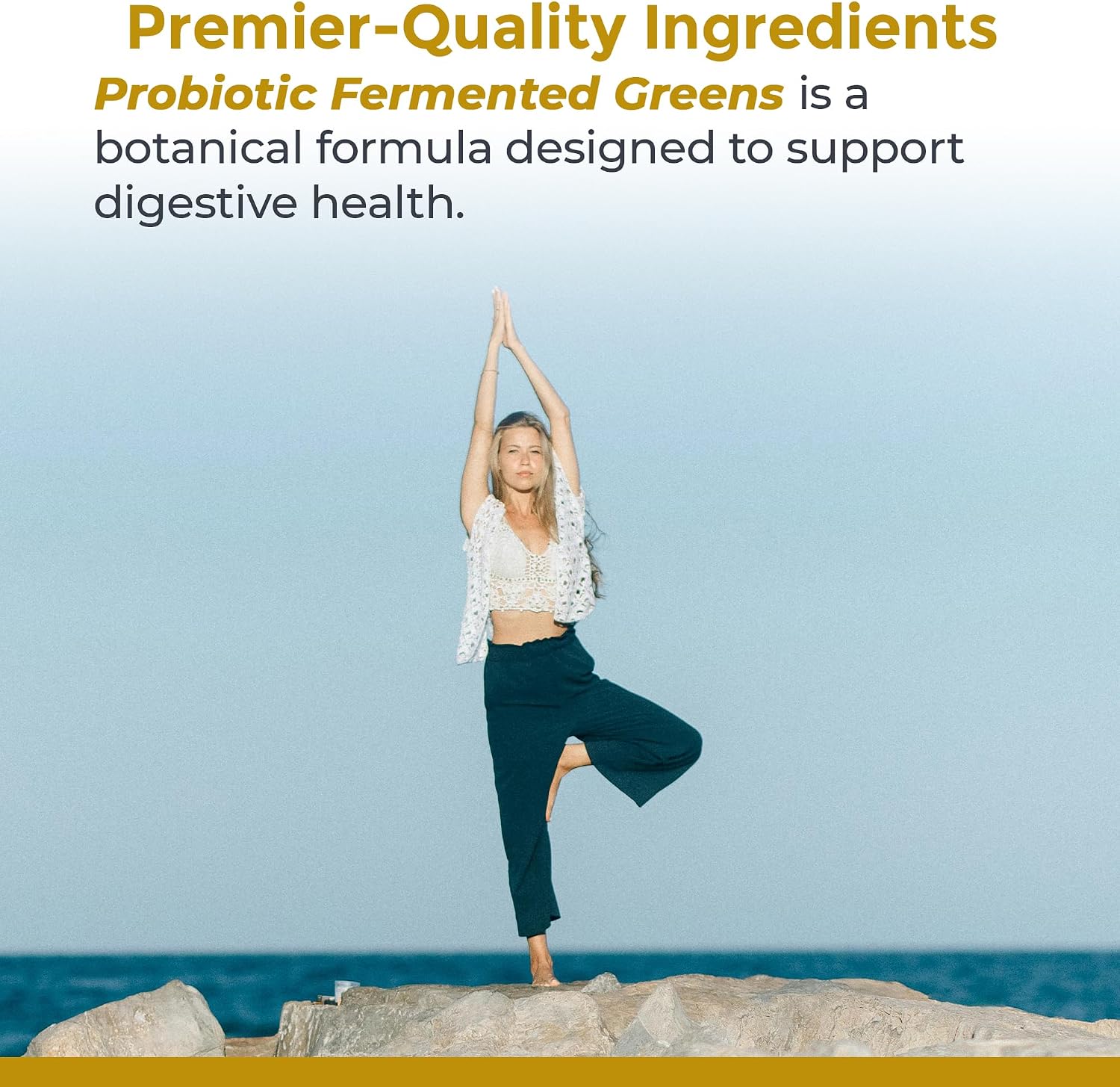 Premier Research Labs Probiotic Fermented Greens - Super Greens Fermentados con Probióticos, 150 Cápsulas
