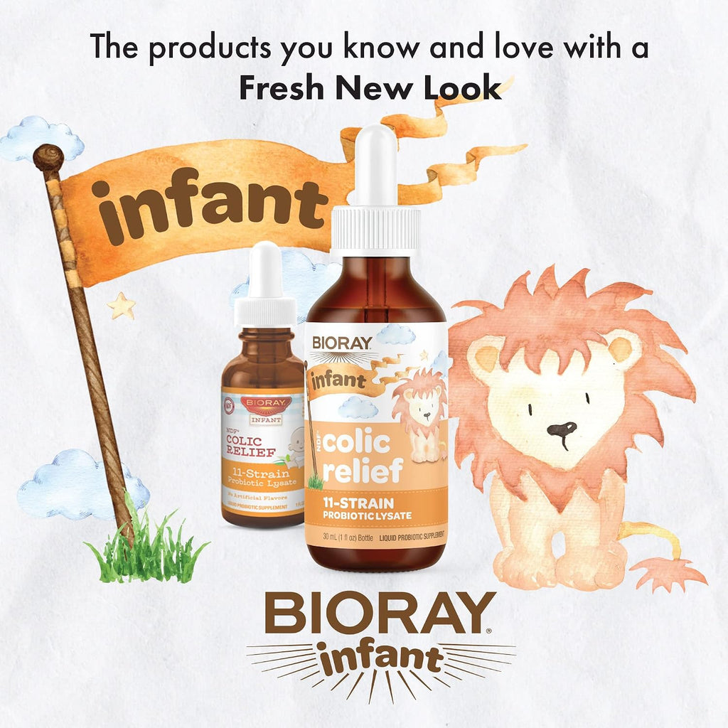 BIORAY Infant NDF Colic Relief - 1 fl oz - Alivio de Cólicos con 11 Cepas Probióticas
