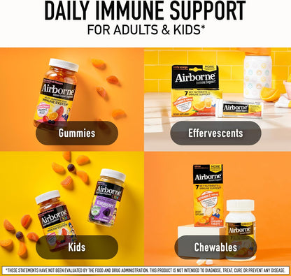 Airborne Gomitas de Apoyo Inmunológico, Sabor a Frutas Variadas, 63 unidades - 750 mg de Vitamina C + Vitaminas A, D y E + – Image 7