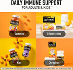 Airborne Gomitas de Apoyo Inmune, Sabor a Frutas Variadas, 63 unidades - 750 mg de Vitamina C con Vitaminas A, D, E, Zinc, Selenio y Manganeso