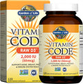 Garden Of Life Vitamin Code - Vitamin D3 2000 IU Raw con Chlorella y Probiotics - 120 Cápsulas Vegetarianas