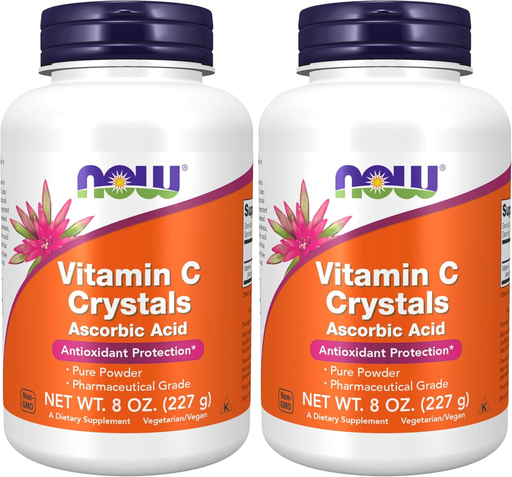 NOW Foods Cristales de Vitamina C (Ácido Ascórbico) - 3 Libras (1.36 kg)