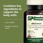 Standard Process Arginex - Complemento alimenticio con vitamina A (180 comprimidos)
