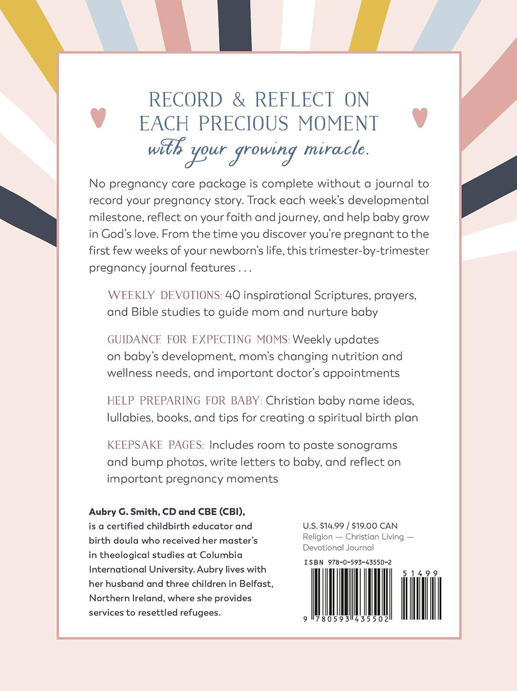 The Pregnancy Journal for Christian Moms: Weekly Guide, Prayers, and Memory Book
