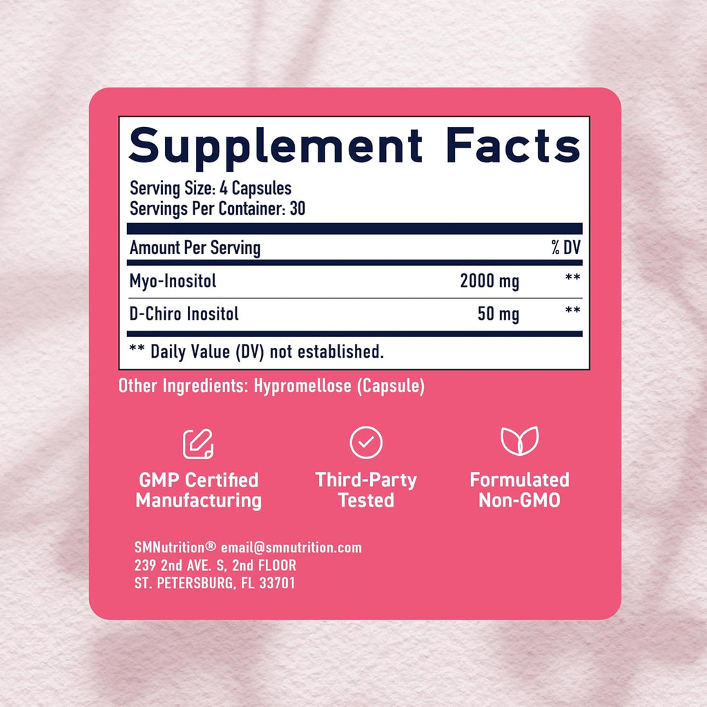 Myo-Inositol y D-Chiro Inositol 40:1 - 120 Cápsulas Vegetales