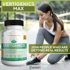 Vertigenics Max Brain Support Suplemento para el Cerebro, Fórmula Neuro de Extra Fuerza, 60 Cápsulas, con Ingredientes Herbales y Vitaminas