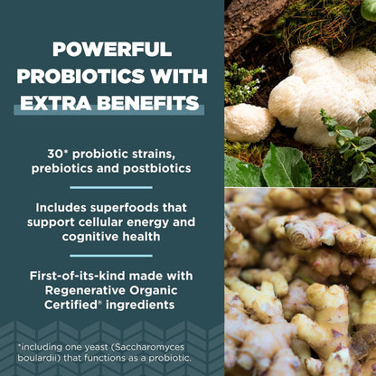 Ancient Nutrition Probióticos Extra Fuertes 50 Mil Millones de UFC, Certificado Orgánico Regenerativo, 60 Cápsulas – Image 3