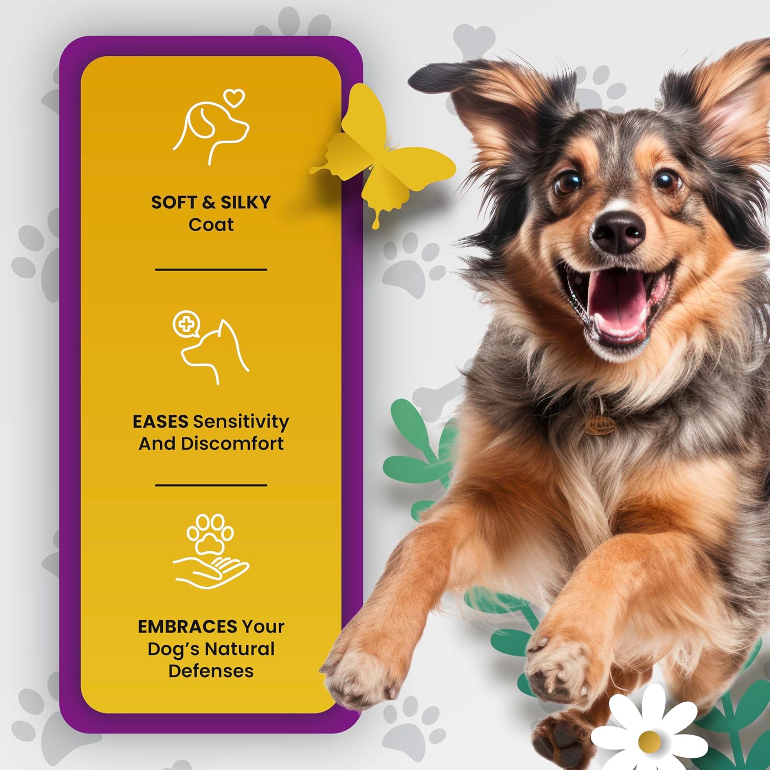 Omega 3 para Perros con Aceite de Abadejo de Alaska - Suplemento de Piel y Pelaje - 473 ml