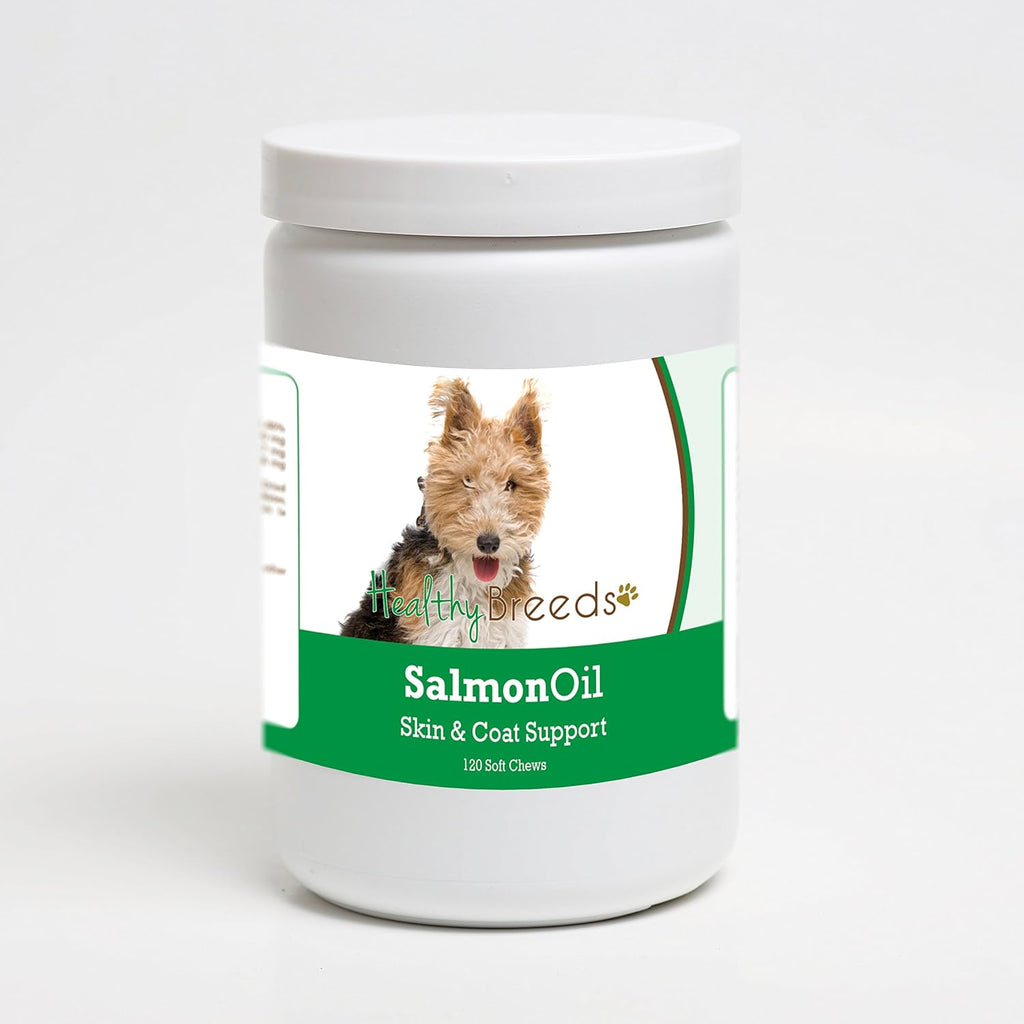 Healthy Breeds Wire Fox Terrier Salmon Oil Soft Chews, 120 unidades