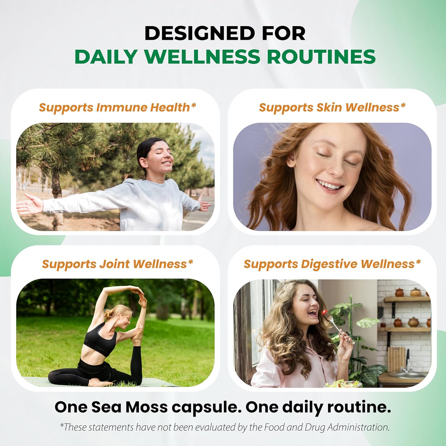 Ultra Herbs Cápsulas de Sea Moss con Aceite de Nigella, Ashwagandha, Vitamina D3 y C | 12 en 1 | Apoyo Inmunológico | 150 Cápsulas | Sin Gluten | No GMO
