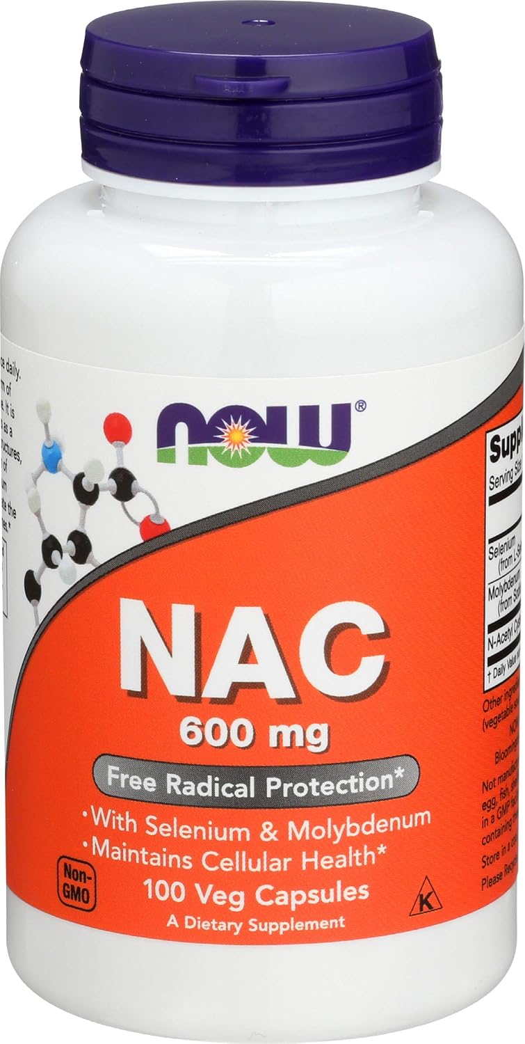 NOW Foods, NAC 600 mg, 100 Cápsulas