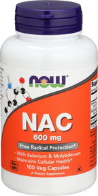 NOW Foods, NAC 600 mg, 100 Cápsulas