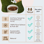 Aceite de Salmón Salvaje de Alaska para Perros y Cachorros - Suplemento de Omega 3 con EPA y DHA, Tamaño de Prueba, 8 oz