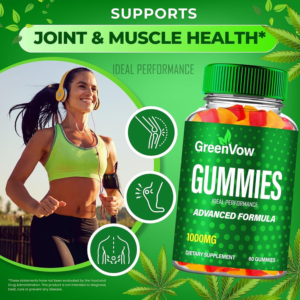 GreenVow Gomitas de Cáñamo - Suplemento Natural para la Salud y el Bienestar (Pack de 5)