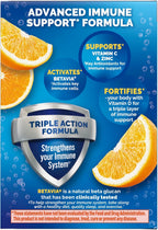 Emergen-C Immune+ Triple Action Immune Support Powder, BetaVia®, 1000mg Vitamin C, B Vitamins, Vitamin D, and Antioxidants, Super Orange – 30 Count