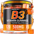 Premium Select Nutrition – Vitamina B3 Gominolas de Niacinamida 500mg – Sin Rubor – con Vitaminas A y E – 120 Gominolas Veganas – Sin OGM, Sin Azúcar, Sin Gluten – Suministro para 2 Meses