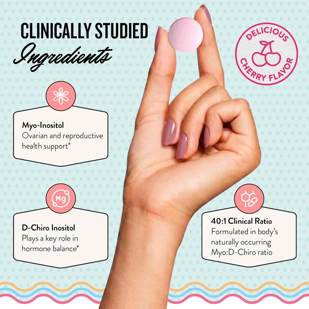 Legendairy Milk Inositol 40:1 - Comprimidos Masticables sabor Cereza, 30 Días