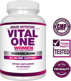 Arazo Nutrition Vital One Multivitamínico para Mujeres - 90 Cápsulas Veganas