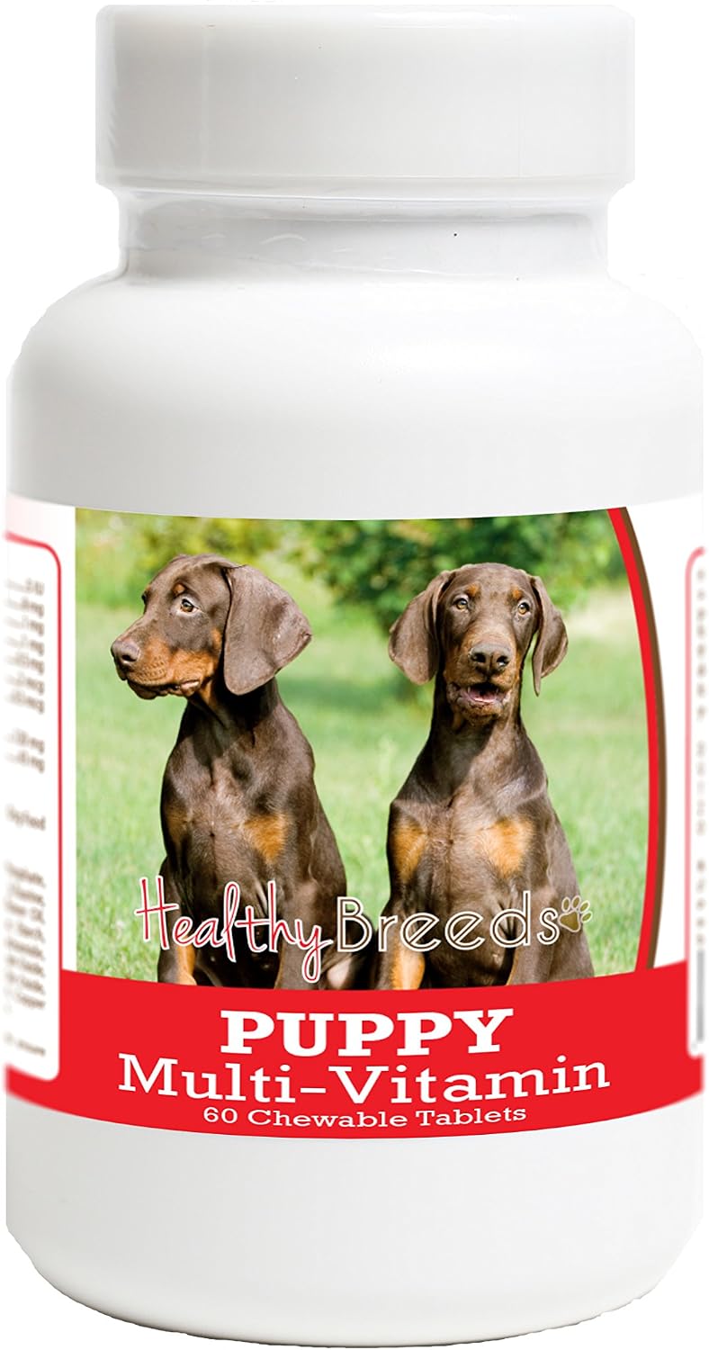 Healthy Breeds Doberman Pinscher Cachorro Multivitamínico 60 Comprimidos
