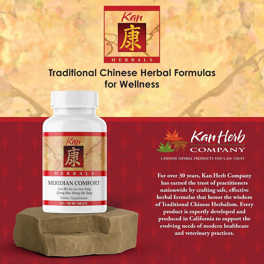 Meridian Comfort – Fórmula Herbal Tradicional China con Kudzu y Canela, 120 Comprimidos